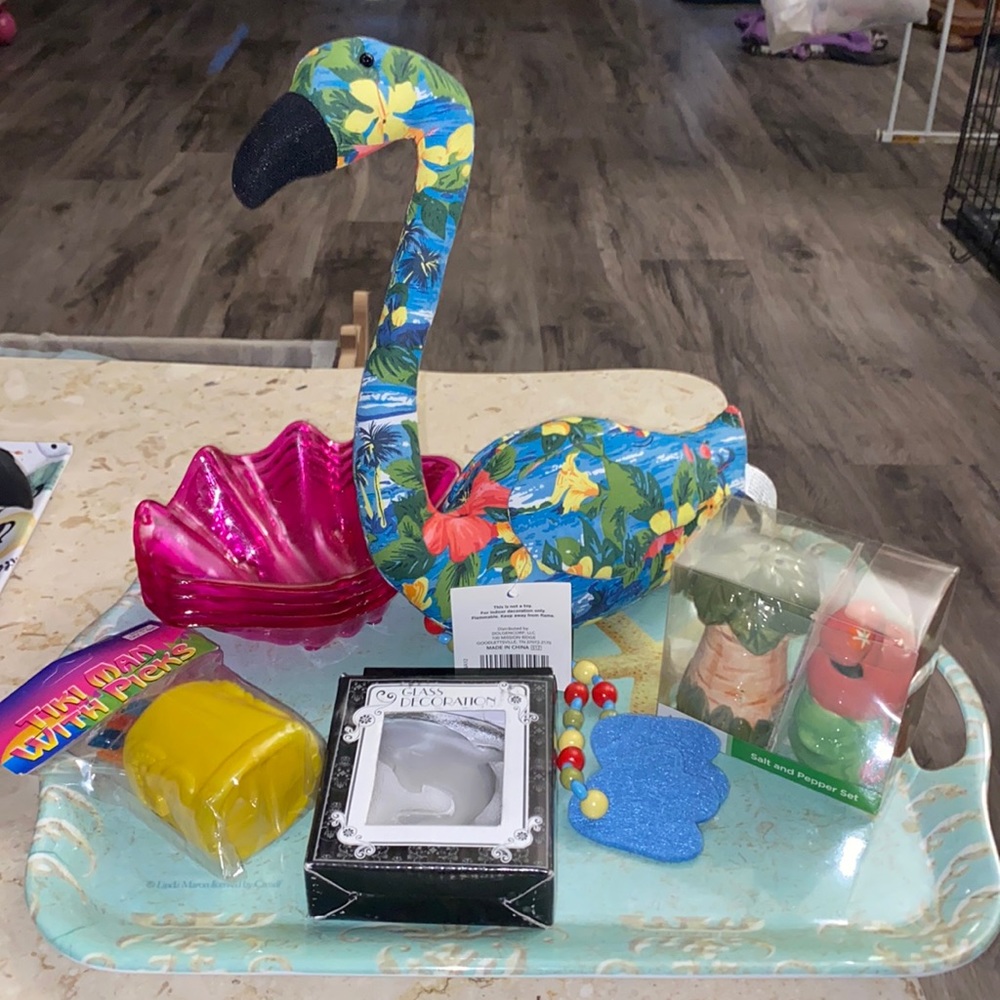 Luau Beach Party Bundle Tiki Shell Flamingo